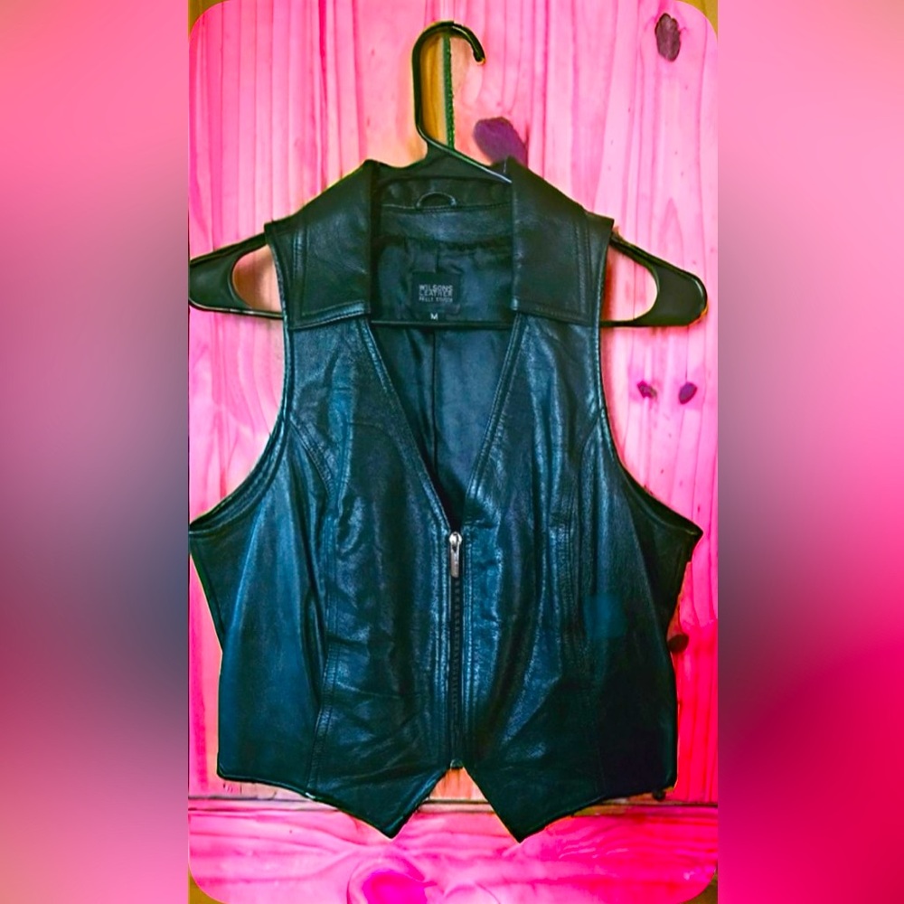 Wilson Leather Motorcycle Riding Vest 🎀